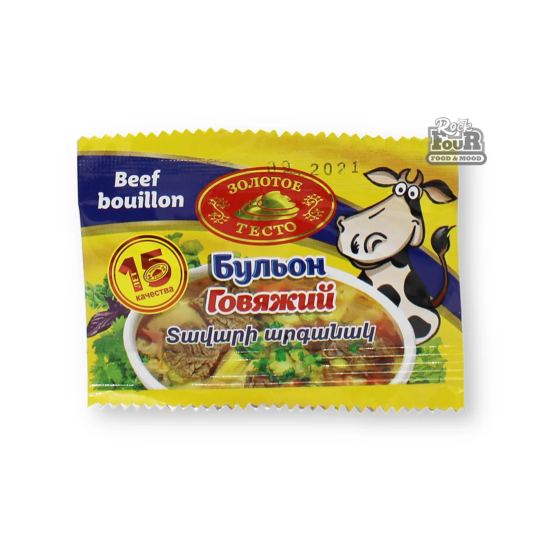 Beef broth "Zolotoye testo" 10g